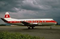 Photo: SATA- SA De Transport Aerien Geneva, Vickers Viscount 800, HB-ILP